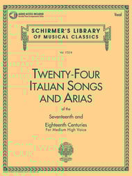 cover 24 Italian Songs and Arias Vocal Solo & Collections sheet music cover